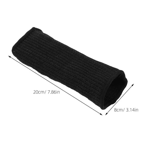 Tough As Nails Cut Resistant Arm Sleeves For Welding And Gardening Abrasion Guard Heavy Duty size 20cm x 8cm black synthetic fiber.