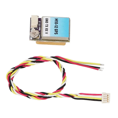 M10 GPS Module For FPV Drones With Ceramic Antenna, Dope 10Hz Positioning, multi satellite support and wiring harness