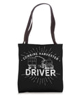 Combine Harvester Driver Tote Bag For Farmers And Harvest Lovers 16x16 Inch Cotton Carryall With Threshing And Harvest Theme Dope Reaper Vibe Ideal Gift For Men Women And Kids On Farm Life