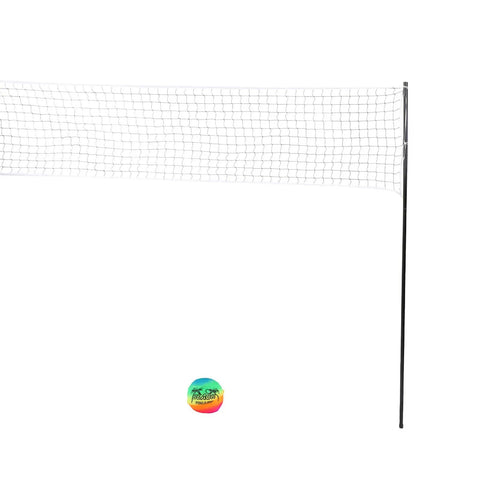 Portable Beach Volleyball Set With No Sag Net System, Pro Grade Steel Poles, Carry Bag, Ball Pump, And All In One Kit
