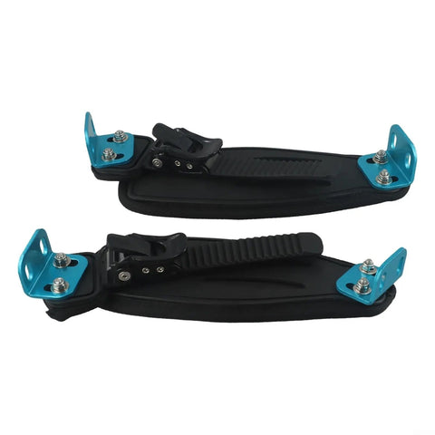 Ride Ready Adjustable Aluminum Foot Holder Strap For Electric Skateboards And Off Road Longboards Secure Rubber And Nylon Fastening Belt In Blue Easy Install Durable Buckle Keeps Your Feet Locked In