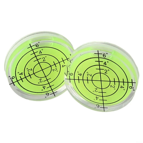 for acrylic for mini Bubble Level 32x7mm for spirit Level with Minimal, two green bubble levels with measuring grid design.