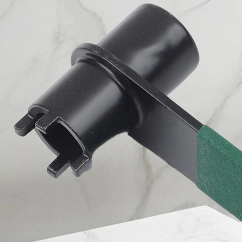 Ultra Rock Hard Angle Grinder Wrench Offering Zero Fuss Disc Changes And Sweet Grip On Stubborn Backing Nuts Making Your Grinding Repairs An Absolute Breeze Every Single Time, rugged black steel with four claws.