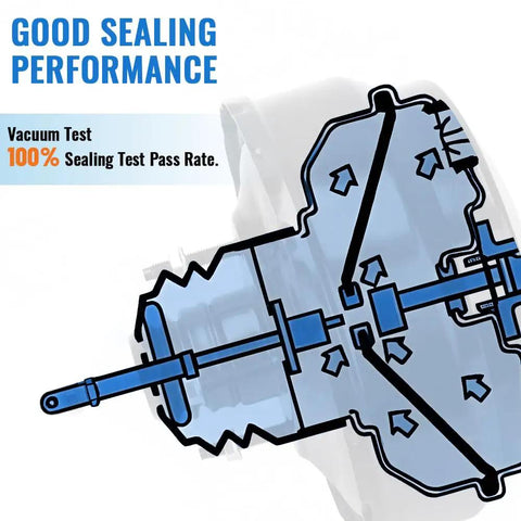 Diagram showing good sealing performance of Heavy Duty Vacuum Power Brake Booster Direct Swap For Ford Edge Lincoln Mkmaz, 100% pass rate.