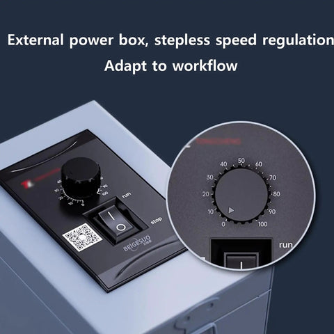 External power box with stepless speed regulation for Compact LED Conveyor Belt For Factory Cargo 170X300mm.