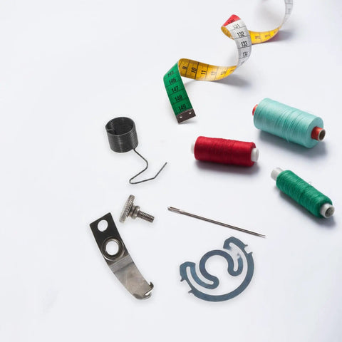 Industrial Sewing Machine Parts Kit With Precision Metal Bobbin Case Spring, Needle Plate Screws, Tension Springs, And Repair Screws For Smooth Operation, Wide Compatibility, And Easy Installation on white background