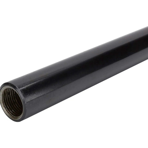 45 Inch Plain Tie Rod Drag Link Kit With Eleven Sixteenth Inch Tie Rod Ends For Trucks And Jeeps Rugged Beefy Steel Easy Install Center To Center Fit Precut Length For Precise Steering, black threaded tube close-up