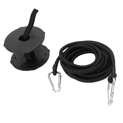 Floating Mat Attachment Kit Heavy Duty Water Safety Tie Down With 118 Inch Rope, hooks, and spool