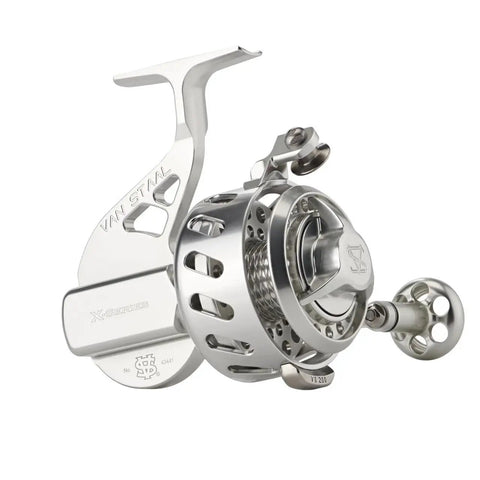X2 Bailless Spinning Reel 300 Size Black Beefy Machined 6061 One Piece Body Fully Sealed With Titanium Main Shaft for saltwater anglers