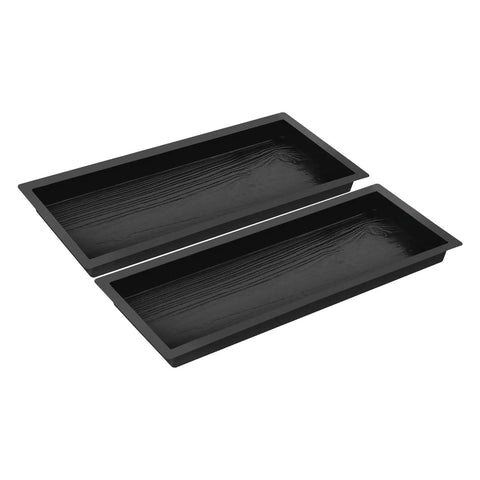 Concrete Molds 2 Pack Walk Path Paver Molds 23.42 x 7.48 x 1.77 Inches Stepping Stone Forms With Wood Grain Cement Pattern