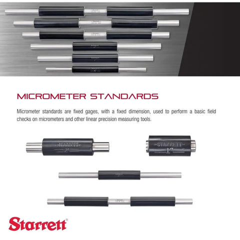 End Measuring Rod 5 Inch Long One Quarter Inch Diameter For Pro Grade Precision Micrometers Two Inch Capacity Or Larger And Machine Tool Gage Checks With Insulated Rubber Handle Ideal For The Shop Floor. micrometer standards set