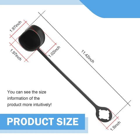 Tesla EV Charger Port Cover Waterproof Soft Silicone Dust Cap With Step Design dimensions and size guide