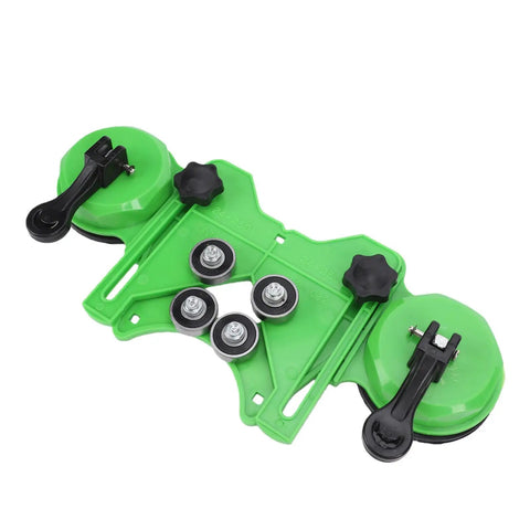 Pro 16 Piece Hole Saw Kit With Double Suction Cups For Ceramic Tile, Glass Marble And Granite Wet Dry Drilling Tool To Chip-Free Precision Cuts green guide
