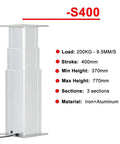 Top Shelf Electric Lifting Column With Smart Sensor And Ultra Quiet Soft Start Mechanism Built Like A Tank For Custom Standing Desk Projects, 3 sections, iron and aluminum material.