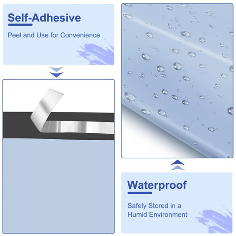 Light Blue 6x9 Poly Mailers 120 Pack Self Adhesive Waterproof Tear Proof Shipping Bags With Gray Inner Lining product features