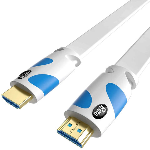 Flat 25 Foot HDMI Cable 4K 2.0 18Gbps Ultra Slim Flat Cable For Blu Ray Players And Streaming Devices With Ethernet ARC 4K 2160P 3D 1080P