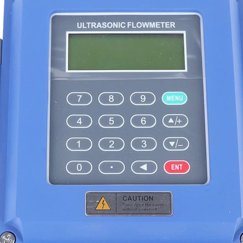Control panel of Wall Mounted Non Contact Ultrasonic Water Flow Meter With Bi Directional Digital Measurement IP65, Model TUF 2000 TM 1 TS 2 TM 1