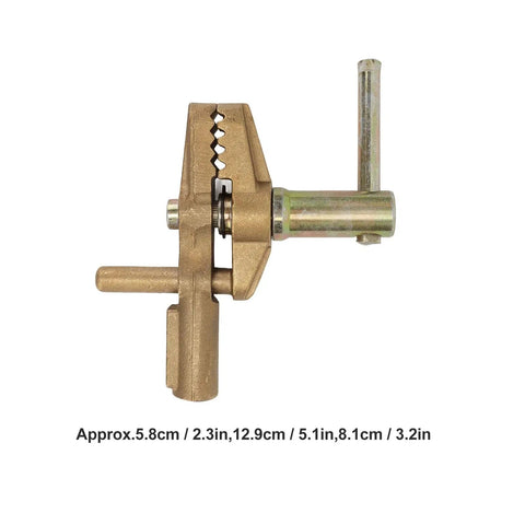 800A Brass Welding Ground Clamp With Rubber Sleeve, 35mm opening side view