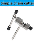 Bike Crank Removal Tool and Bottom Bracket Extractor Set with 16mm Wrench Pro Grade Maintenance Kit For Universal 20 Tooth Spline and Square Taper Cranks on Mountain Bikes, displaying simple chain cutter