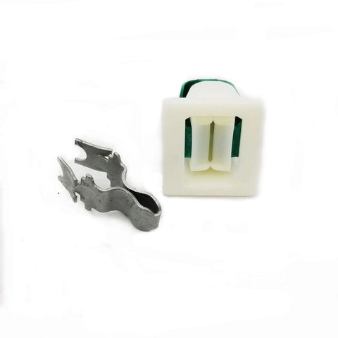 Dyed white plastic and metal parts for Dryer Door Catch And Strike Kit Replacement For Hotpoint Dryers Replaces WE1M1011 WE1X1192 WE1M536 WE1X1195