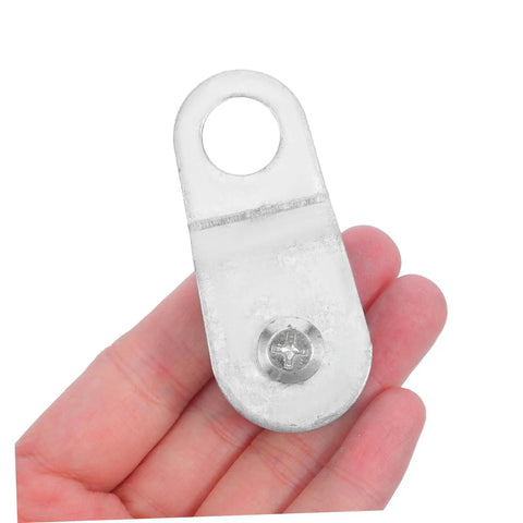 Beefy 12 Pack 6mm Rope Pulley Blocks With Swivel Bearings For Lifting And Load Handling, metal block with mounting hole