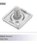 Ten Pack EU Standard T Slot End Caps for Aluminum Extrusion 7mm Diameter 20x20mm Silver Quick Fit, single end cap detail