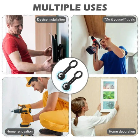 Heavy Duty Set Of Two Powerful Magnetic Stud Finders With Slick Wall Scanner Grip for home renovation and device installation.
