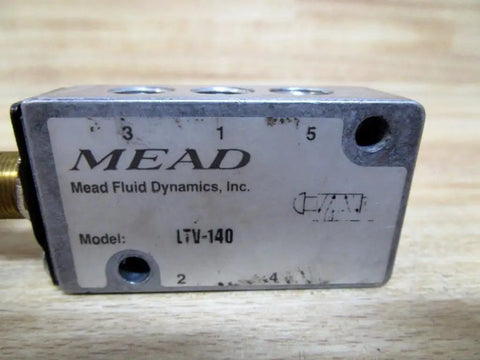 One Eighth Inch Inlet Two Position Mechanically Operated Valve With Four Way Control And Palm Actuator Built Rock Solid For Daily Grind Shop Tasks That Deliver Straight Results, Mead model LTV-140.
