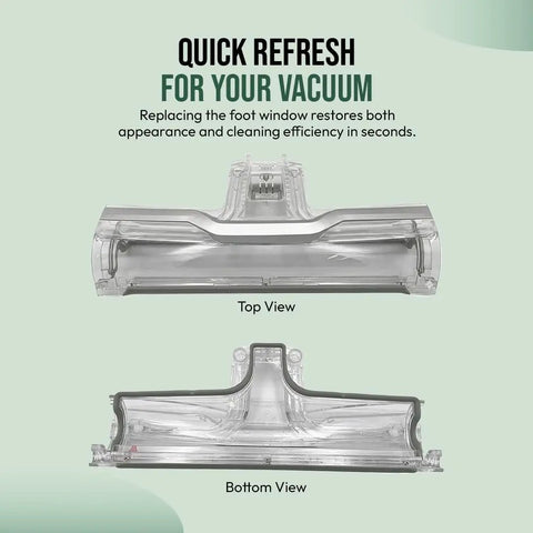 Foot Window Replacement For CrossWave Multi Surface Dry Vacuum And Brush Cover OEM 1608698 top bottom view