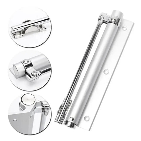 Adjustable Aluminum Door Closer With Spring Action Soft Close Fireproof Safety Built To Last Aluminum Alloy Construction