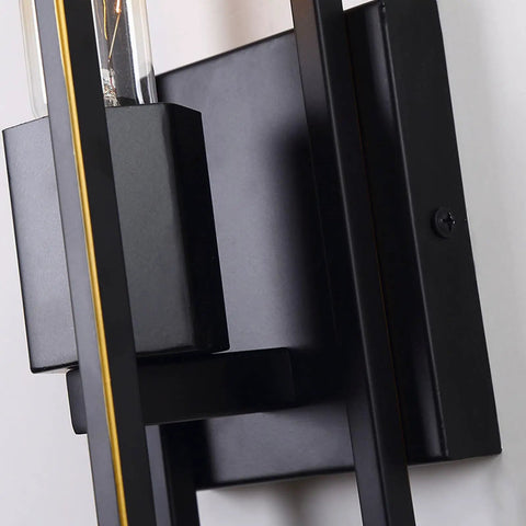 Detail of Dang Stylish Vintage Industrial Wall Sconce Lights With Solid Iron Frame Hella Bright LED Wall Lamp.