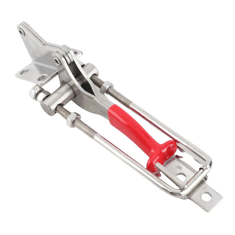 Stainless Steel Toggle Latch Clamp With Adjustable 90 Degree Corner Fastener, Metal Handle And Plastic Cover, Heavy Duty