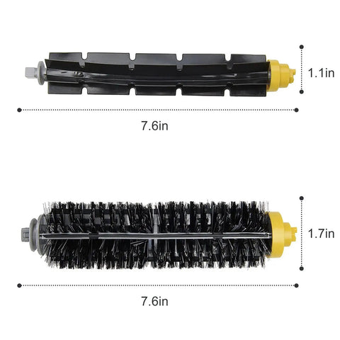 Replacement Brush Rollers And Side Brush Kit For Roomba 600 And 500 Series Vacuum Cleaners Fits Models 595 610 620 630 635