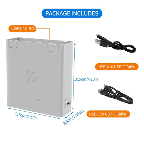 Package includes Drone Battery Charger Hub For Avata 2, Beast Pro Grade Dual Battery Charging Station, cables shown