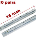 15 Inch Undermount Drawer Slides 10 Pack Built Tough Full Extension Soft Close Concealed Runners With Up Down Adjustment 100 Pound