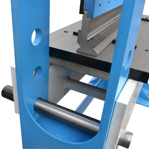 Detailed view of 150 Ton Hydraulic Press Brake Bender built tough for heavy metal bending projects.