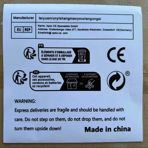 Heavy Duty Wall Mounted Cereal Dispenser And Bulk Food Storage Container Two Pack Black Commercial Grade Grain Hopper For Kitchen Pantry Coffee Beans A No Fuss Setup Today warning label with recycling information.