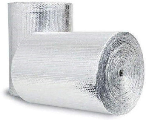 Top Shelf Extra Thick Double Bubble Reflective Foil Insulation Roll Badass Aluminum Radiant Heat Barrier Shield for Wall, 72 by 125 foot roll.