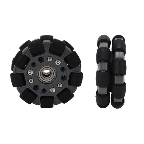 100mm omni wheel for robots offering 360-degree movement and flexible control for robotics projects and education.