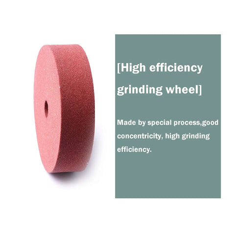 Boss Grade Heavy Duty Three Inch Brown Corundum Grinding And Polishing Replacement Wheel For Mini Bench Grinders With Quick 120 Grit, showing its brown corundum material and design.