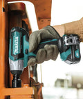 Person using 12V Max CXT Impact Wrench Kit With Ultra Compact Six Inch Body No Fuss Weighs Just 2.3 Lb Battery Included Variable Speed