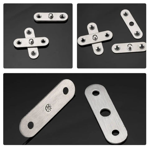 Heavy Duty Stainless Steel Pivot Door Hinges for Cabinets 12 Pack, Smooth Quiet Operation in laid out view