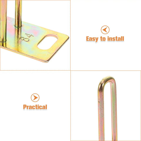 Close-up of 4 Pack Metal Electric Bike Seat Lock Hooks For Electric Bikes And Scooters Tough As Nails Metal Construction