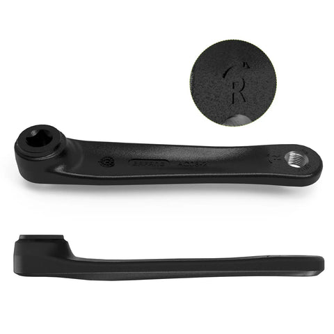 170 Millimeter Diamond Hole Crank Arm For BBS02 HD Mid Drive E Bike Kits Aluminum Alloy Crank Leg Fits Mid Motor E Bike Right Drive Side Beefy Durable Construction For Tough Trails And Daily Commuting product image showing side profile and bolt interface details.
