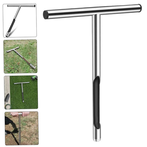 Stainless Steel Soil Sampler Probe With T Handle For Easy Soil Testing In Gardens Lawns And Farms Lightweight Pro Grade Anti Skid Grip