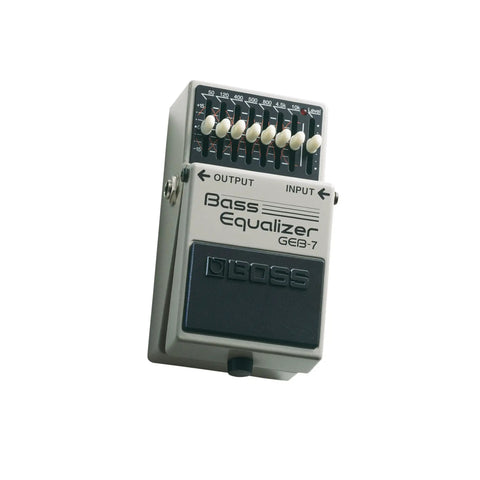 Seven-Band Graphic Bass Equalizer Pedal For Electric Bass And Electric-Acoustic Bass Boost Or Cut Tone Shaping With Wide Range Response