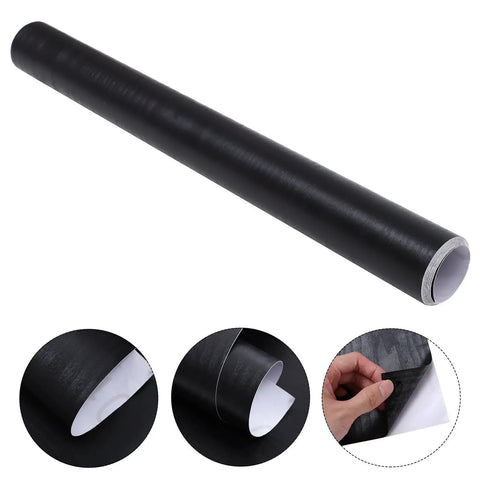 Dead Simple Peel And Stick Wood Grain Vinyl Wallpaper Roll Waterproof Removable Self Adhesive Wall Covering on a roll.