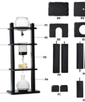Top Shelf SlowDrip Cold Drip Coffee Maker Featuring A Spacious 32 Oz Cold Brew Tower with glass and wooden components.