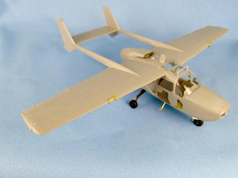 1/48 Scale Cessna O-2A Exterior Detail Set For ICM Kit Featuring Resin, Photoetch And 3D Printed Parts For A Realistic Pro Grade Build Model
