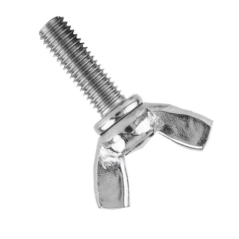 Five Pack M5 Wing Screws 304 Stainless Steel Butterfly Bolts Kit For Industrial And Home Appliance Assembly 12mm close-up